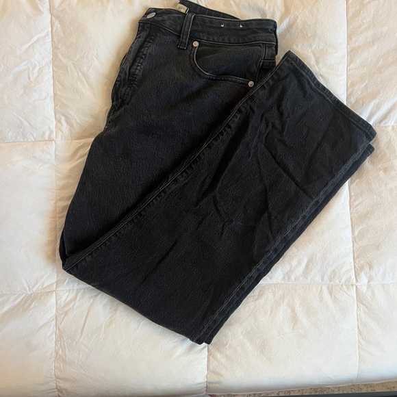 Madewell Denim - Madewell Curvy 90’s Straight Black Denim Jeans NWT